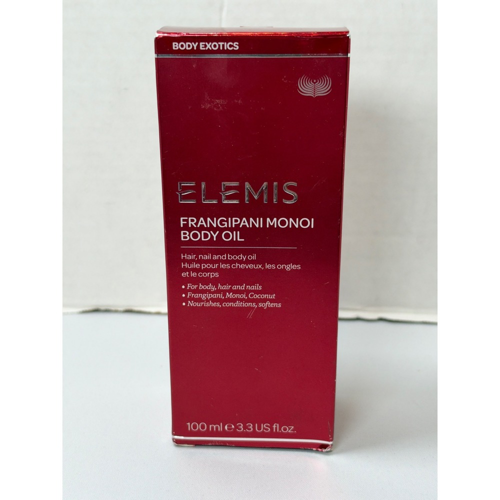NEW Elemis Frangipani Monoi Body Oil Women 3.3oz Red Box Body Exotics Hair Nail